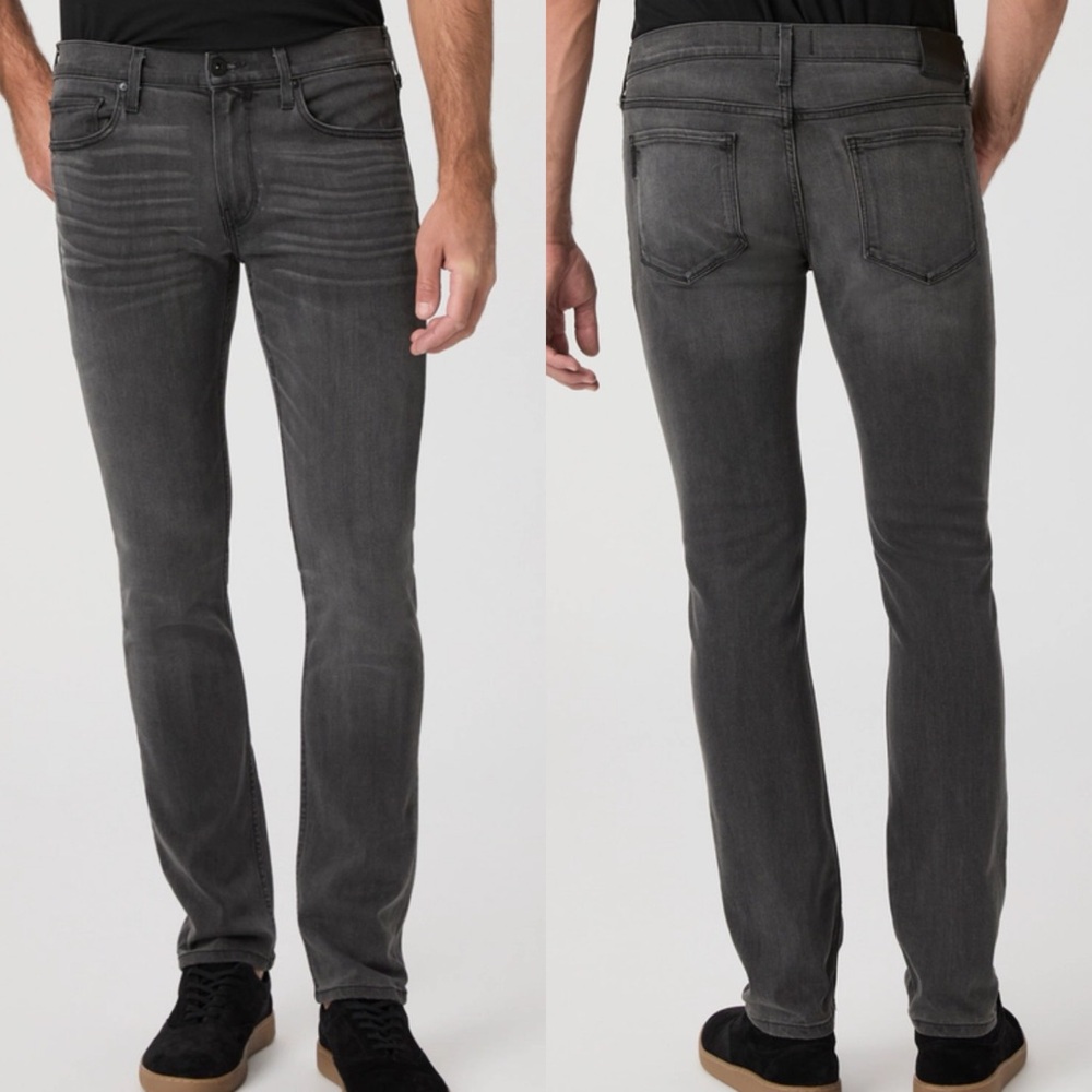 Paige‎ Lennox Transcend Slim Fit Faded Black Sheldon Denim Jean Men Size 35 NEW